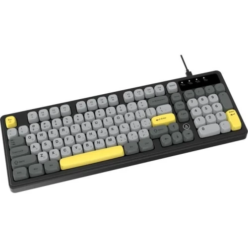 Клавіатура Ajazz AF98, Black/Gray/Yellow (AF98-BGY) - зображення 5