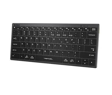 Клавіатура бездротовa A4tech FBX51C Grey, Bluetooth/2.4 ГГц, Fstyler Compact Size keyboard, USB, 300 мАгод - Фото 2 Клавіатура бездротовa A4tech FBX51C Grey, Bluetooth/2.4 ГГц, Fstyler Compact Size keyboard, USB, 300 мАгод - зображення 2