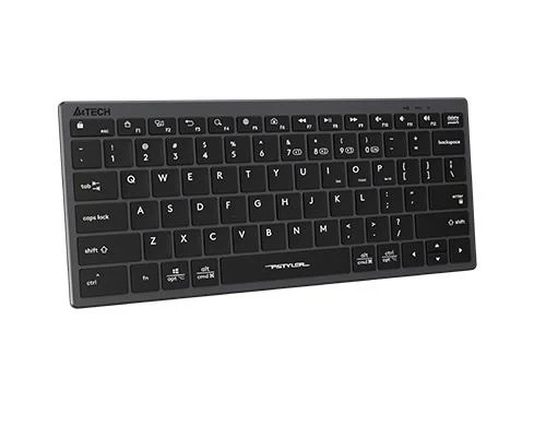 Клавіатура бездротовa A4tech FBX51C Grey, Bluetooth/2.4 ГГц, Fstyler Compact Size keyboard, USB, 300 мАгод - Фото 3 Клавіатура бездротовa A4tech FBX51C Grey, Bluetooth/2.4 ГГц, Fstyler Compact Size keyboard, USB, 300 мАгод - зображення 3