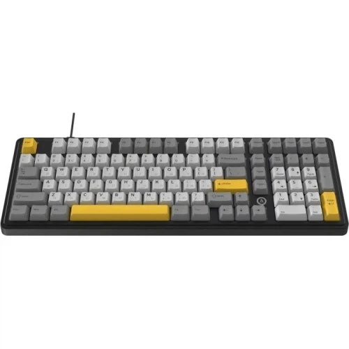 Клавіатура Ajazz AK870 MAX, Black/Gray/Yellow (AK980-MAX-M-BGY) - Фото 2 Клавіатура Ajazz AK870 MAX, Black/Gray/Yellow (AK980-MAX-M-BGY) - зображення 2