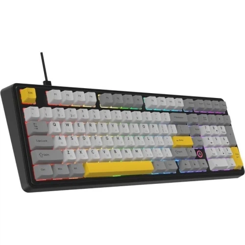 Клавіатура Ajazz AK870 MAX, Black/Gray/Yellow (AK980-MAX-M-BGY) - Фото 3 Клавіатура Ajazz AK870 MAX, Black/Gray/Yellow (AK980-MAX-M-BGY) - зображення 3