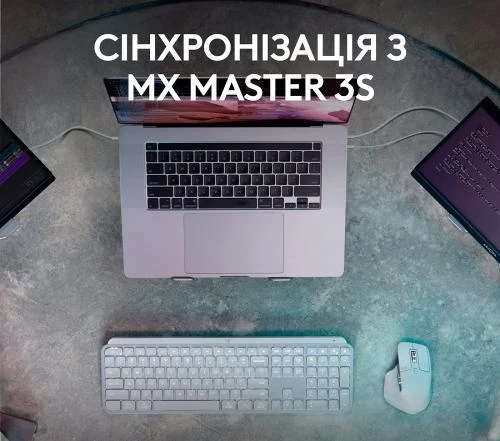 Клавиатура беспроводная Logitech MX Keys S, Pale Gray (920-011588) - изображение 8