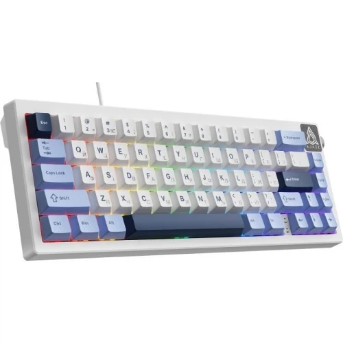 Клавіатура Ajazz AK650, White/Blue (AK650-SS-BWB) - зображення 2