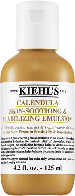 Емульсія для обличчя Kiehl's Calendula Skin-Soothing & Stabilizing 125 мл (3605972858313) - Фото 1 Емульсія для обличчя Kiehl's Calendula Skin-Soothing & Stabilizing 125 мл (3605972858313) - зображення 1