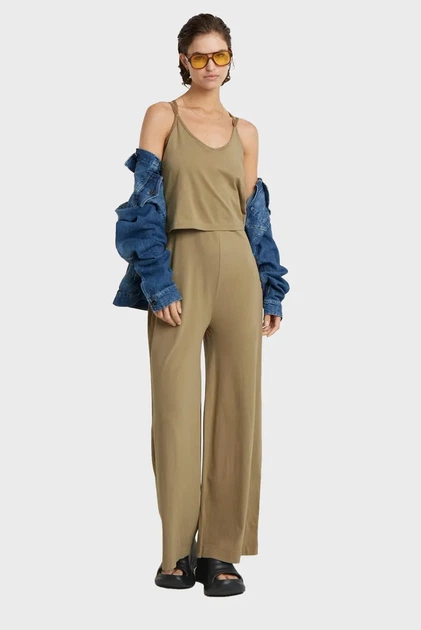 Жіночий бежевий комбінезон Spaghetti strap loose G-Star S D24576,C532 - Фото 1 Жіночий бежевий комбінезон Spaghetti strap loose G-Star S D24576,C532 - изображение 1