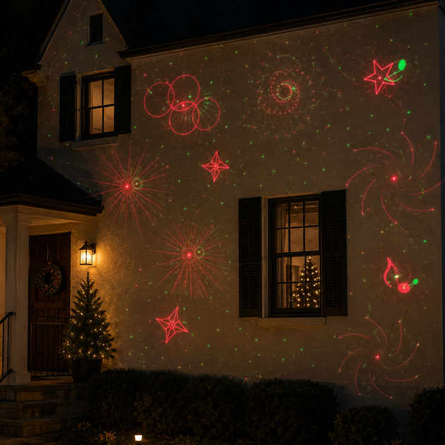 Вуличний новорічний лазерний проектор Star Shower Motion Laser Light - Фото 2 Вуличний новорічний лазерний проектор Star Shower Motion Laser Light - зображення 2