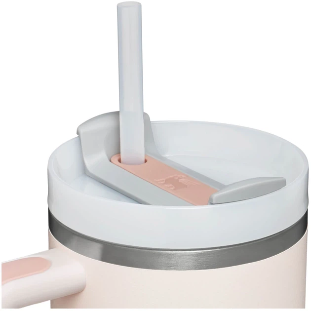 Термокружка Stanley Quencher H2.O FlowState™ Tumbler з трубочкою і ручкою 1.18 л Світло рожева - зображення 3