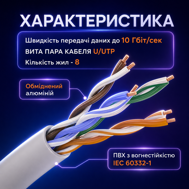 Патч-корд GEAR Cat6 UTP CCA 10 м белый внутренний кабель RJ45 LAN для интернета роутера компьютера дома и офиса - изображение 5