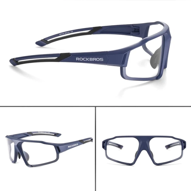Очки велосипедные Rockbros SP216BL фотохромные UV400 синие (Rockbros-SP216BL) - изображение 5