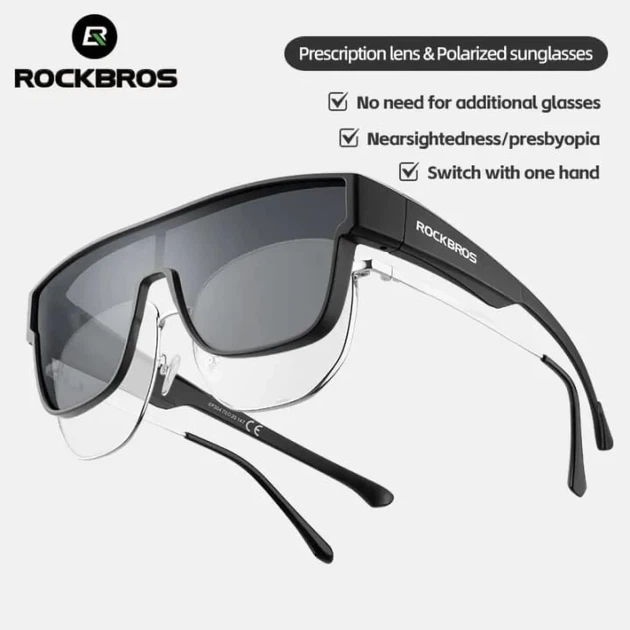 Очки велосипедные Rockbros SP304 поляризационные черные (14130003001) - изображение 2