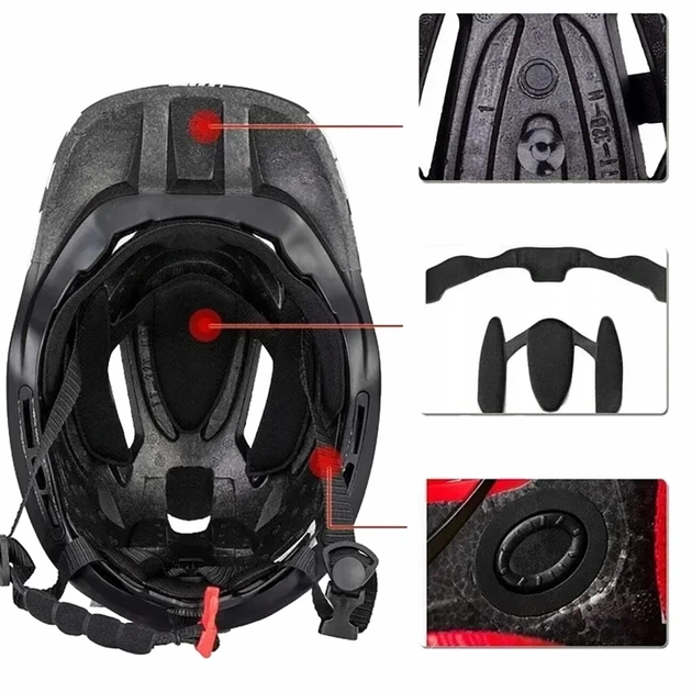 Велошолом Rockbros TT-32SBPP-M дитячий з знімною щелепою розмір M Фіолетово-рожевий (Rockbros-TT-32SBPP-M) - зображення 3