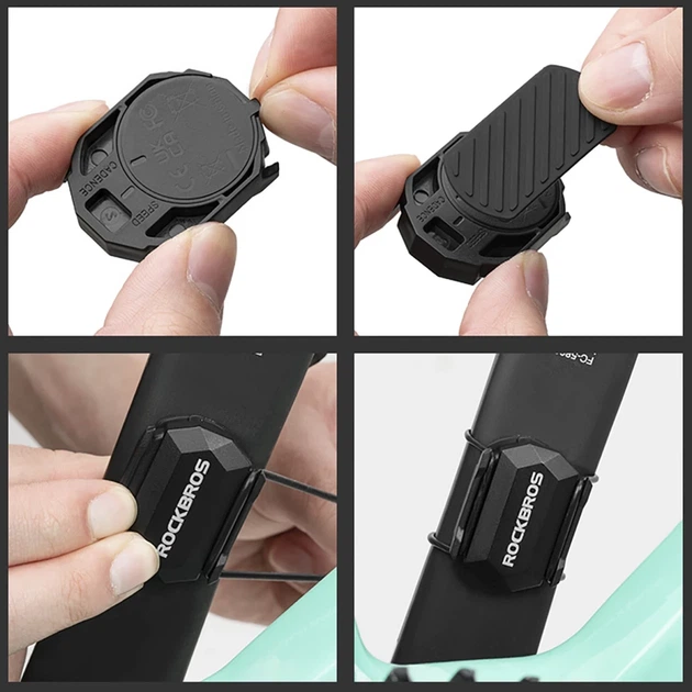 Датчик скорости и каденса 2в1 Rockbros C3 ANT+ / Bluetooth черный (5907769386534) - изображение 9