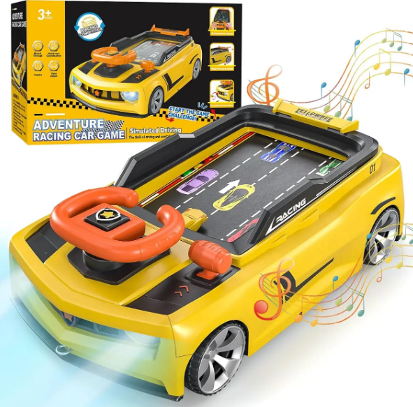 Симулятор вождения Adventure Racing Car детский, игровой, гоночный, желтый (Axm15970/2) - изображение 2
