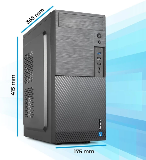 Корпус для ПК Vultech ATX VCO-A1699P Rev. 2.2 / БП 500 Вт / Черный (102107899) - изображение 7