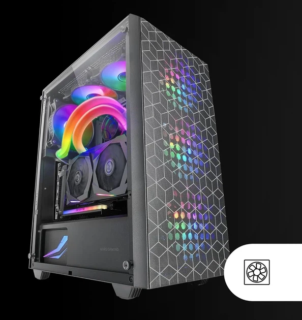 Корпус для ПК Mars Gaming MC-MAG FRGB Black (102078811) - изображение 4