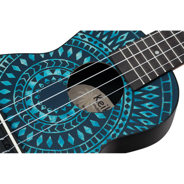 Укулеле Ortega Keiki K2SS-BKC Sopano, Super Scale, Blue kaleido (комплект) - изображение 4