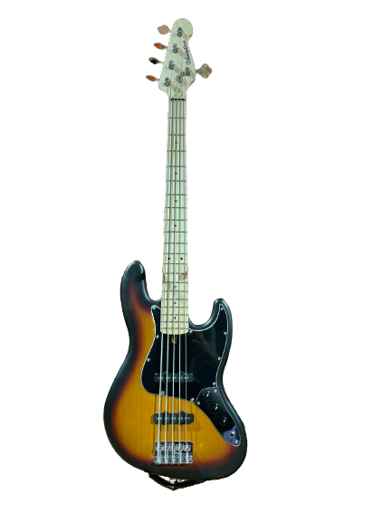 Бас-гитара Woodstock Satin J-Bass 5 string MN 3 Tone Sunburst - Фото 1 Бас-гитара Woodstock Satin J-Bass 5 string MN 3 Tone Sunburst - изображение 1