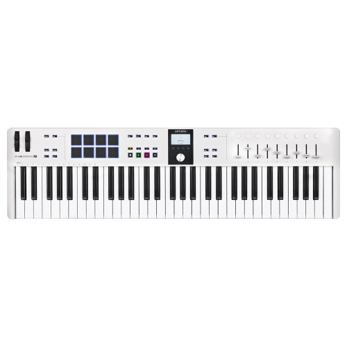 MIDI клавиатура Arturia KeyLab Essential 61 mk3 (White) + Arturia Pigments - Фото 2 MIDI клавиатура Arturia KeyLab Essential 61 mk3 (White) + Arturia Pigments - изображение 2
