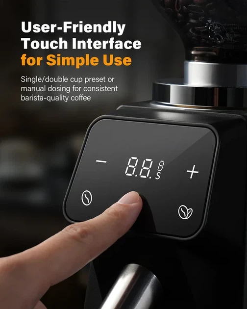 Электрическая кофемолка SHARDOR 64 mm Burr Coffee Grinder с LED-дисплеем (3063409016) - Фото 2 Электрическая кофемолка SHARDOR 64 mm Burr Coffee Grinder с LED-дисплеем (3063409016) - изображение 2