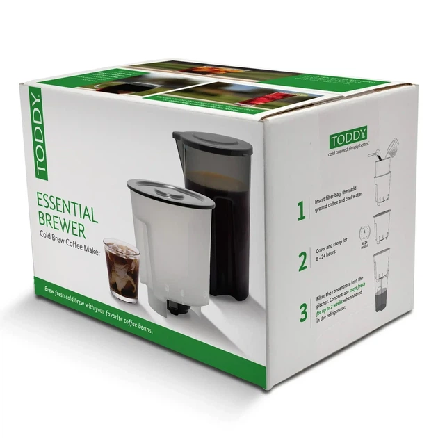 Система Toddy Essential Brewer 2 л для cold brew, BPA-free пластик, графин и 3 фильтра (DA55CCA5185E) - изображение 10