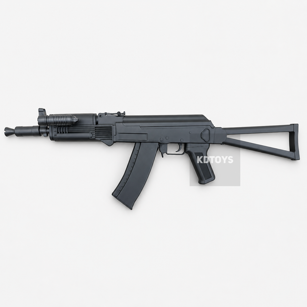 Детский автомат на пульках АК-74У Cyma пластиковый, лазерный прицел, фонарик - Фото 6 Детский автомат на пульках АК-74У Cyma пластиковый, лазерный прицел, фонарик - изображение 6