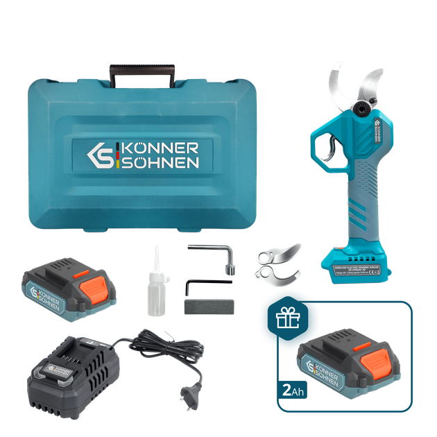Акумуляторний секатор Könner & Söhnen KS CPS20V-40 Case PLUS - Фото 1 Акумуляторний секатор Könner & Söhnen KS CPS20V-40 Case PLUS - изображение 1