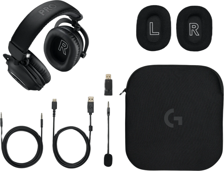 Навушники Logitech G Pro X 2 Lightspeed Wireless Black (991-000550) - Фото 2 Навушники Logitech G Pro X 2 Lightspeed Wireless Black (991-000550) - зображення 2