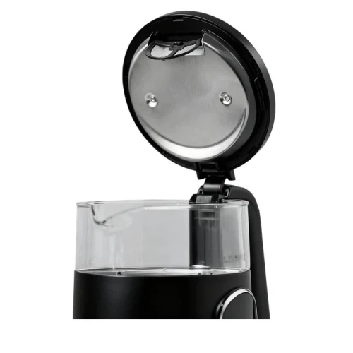 Електрочайник Liberton LEK-6836, Black, 2000W, 1,7 л, дисковий, корпус із пластику + скло, дисплей, терморегулятор, захист від перегріву (LEK-6836) - изображение 3