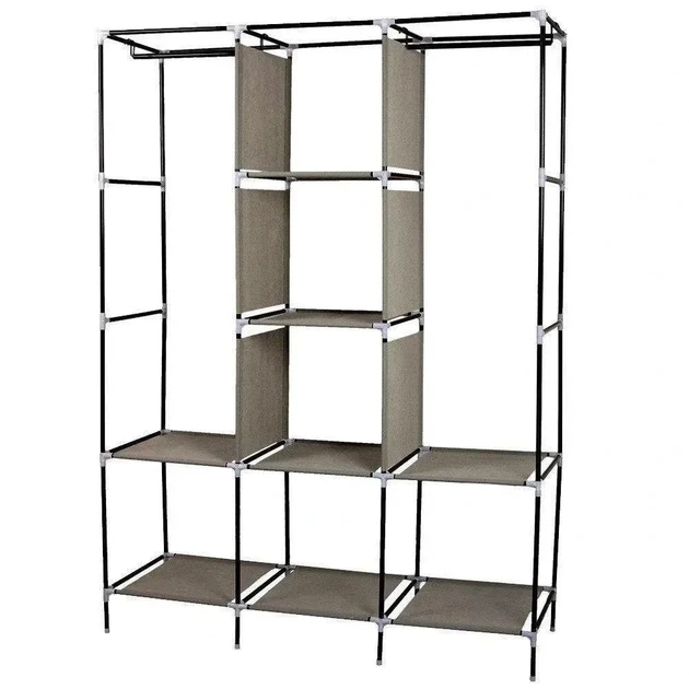 Складана тканинна шафа Storage Wardrobe 88130 Коричнева - зображення 3
