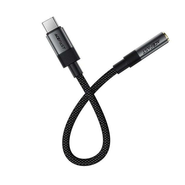Перехідник ACEFAST USB-C to 3.5mm audio converter J12 |0.15m| black - Фото 4 Перехідник ACEFAST USB-C to 3.5mm audio converter J12 |0.15m| black - зображення 4