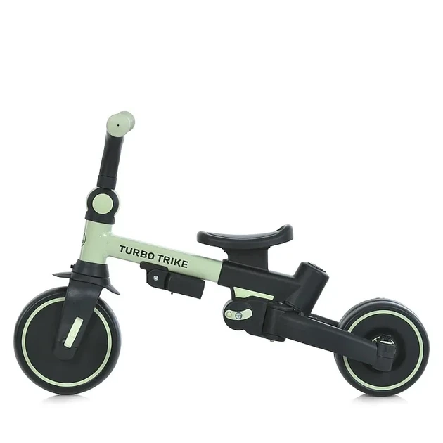 Детский трехколесный велосипед с родительской ручкой 4 в 1 Turbo Trike MT 1036 green - Фото 6 Детский трехколесный велосипед с родительской ручкой 4 в 1 Turbo Trike MT 1036 green - изображение 6
