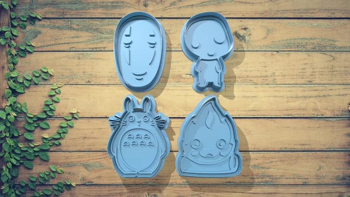 Набор формочек для печенья Ghibli комплект 4 шт - Фото 1 Набор формочек для печенья Ghibli комплект 4 шт - изображение 1