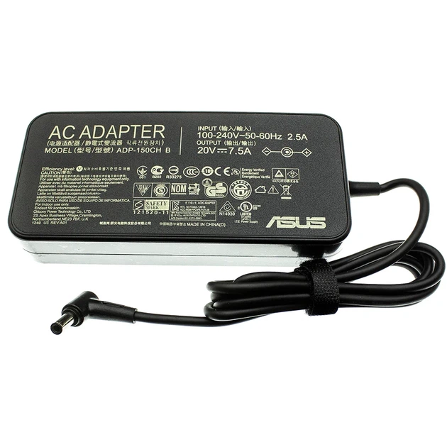 Зарядний пристрій для ноутбука Asus 150W (20V 7.5A) роз'єм 6.0x3.7mm - Фото 1 Зарядний пристрій для ноутбука Asus 150W (20V 7.5A) роз'єм 6.0x3.7mm - изображение 1