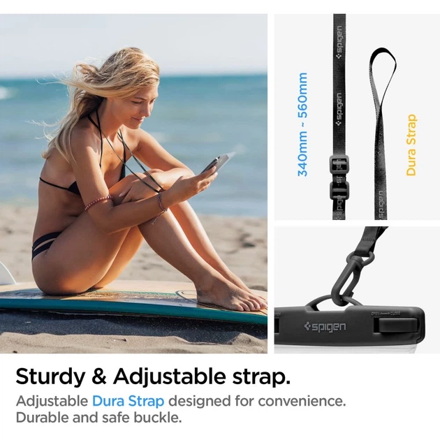 Водонепроницаемый чехол Spigen A601 Universal Waterproof 8.2" Crystal Clear (AMP04526) - Фото 13 Водонепроницаемый чехол Spigen A601 Universal Waterproof 8.2" Crystal Clear (AMP04526) - изображение 13
