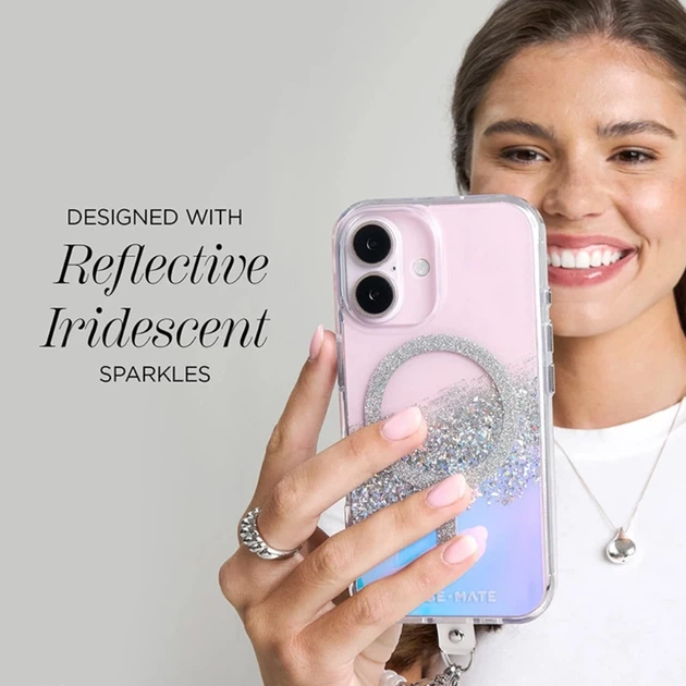 Чехол Case-Mate Karat для iPhone 16 Holographic Soap Bubble with MagSafe (CM054714) - Фото 6 Чехол Case-Mate Karat для iPhone 16 Holographic Soap Bubble with MagSafe (CM054714) - изображение 6