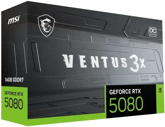 Видеокарта MSI GeForce RTX 5080 VENTUS 3X (RTX 5080 16G VENTUS 3X) - изображение 2