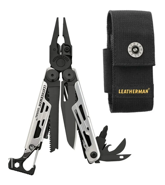 Мультитул Leatherman Signal Black & Silver, синтетичний чохол (832625) - зображення 6
