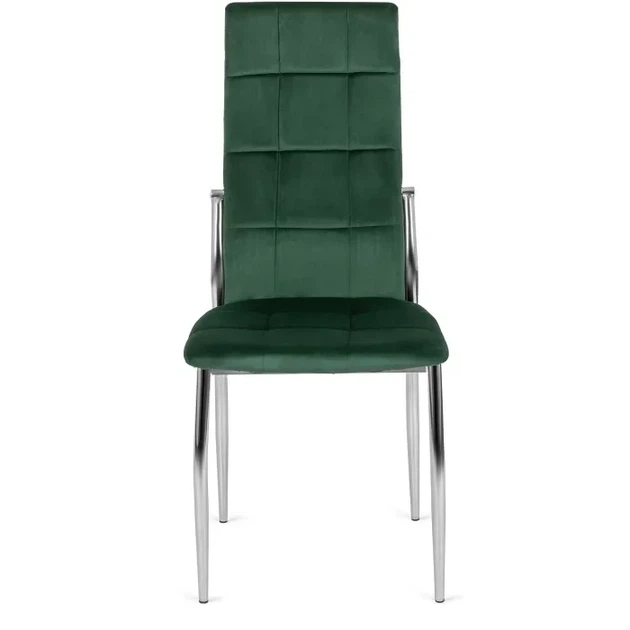 Стілець MEBEL ELITE MOLLY Velvet Зелений ніжки хром ME.MOLLY/Z/CH/V/K - Фото 2 Стілець MEBEL ELITE MOLLY Velvet Зелений ніжки хром ME.MOLLY/Z/CH/V/K - зображення 2