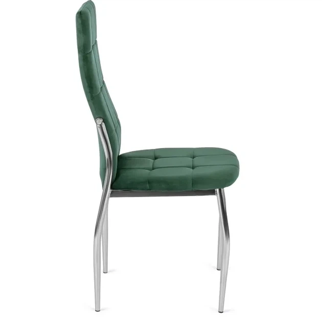 Стілець MEBEL ELITE MOLLY Velvet Зелений ніжки хром ME.MOLLY/Z/CH/V/K - Фото 3 Стілець MEBEL ELITE MOLLY Velvet Зелений ніжки хром ME.MOLLY/Z/CH/V/K - зображення 3