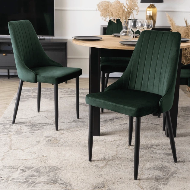 Стул MEBEL ELITE BARI Зеленый ножки черные ME.BARI/Z/V/K - изображение 8