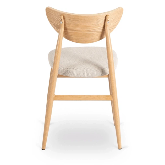 Стул MEBEL ELIT BRAGA Бежевый ножки дуб ME.BRAGA/KR/D/T/K - Фото 5 Стул MEBEL ELIT BRAGA Бежевый ножки дуб ME.BRAGA/KR/D/T/K - изображение 5