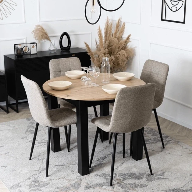 Стул MEBEL ELITE PERU 2 Бежевый ножки черные ME.PERU2/BZ/T/K - Фото 7 Стул MEBEL ELITE PERU 2 Бежевый ножки черные ME.PERU2/BZ/T/K - изображение 7