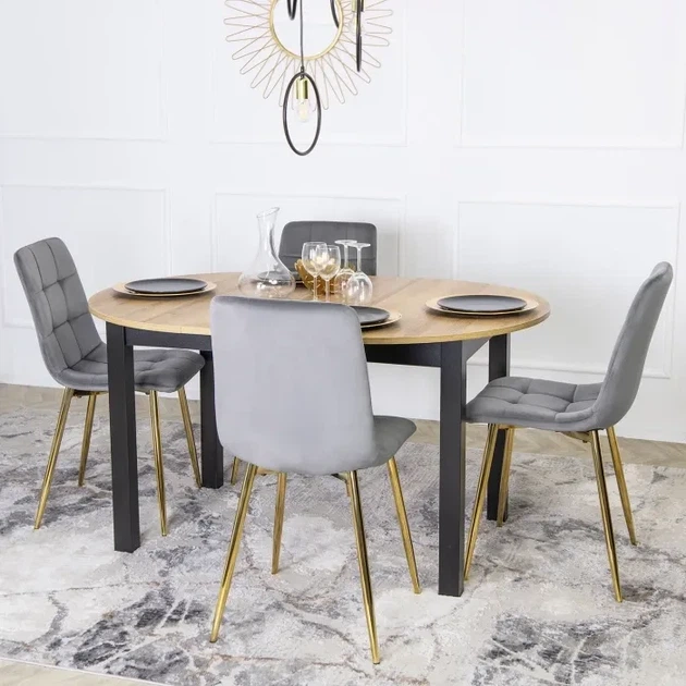 Стул бархатный YORK Velvet, Серый / Золотой (MEBEL ELITE) ME.YORK/P/ZL/V/K - Фото 8 Стул бархатный YORK Velvet, Серый / Золотой (MEBEL ELITE) ME.YORK/P/ZL/V/K - изображение 8