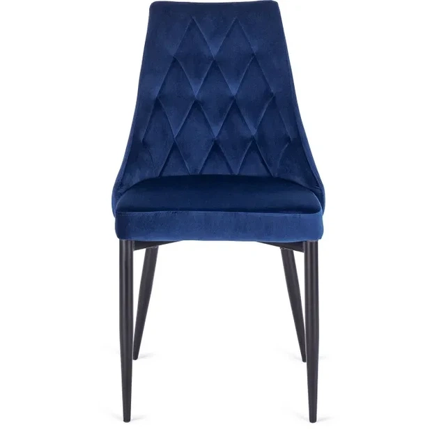 Стул MEBEL ELITE CORK Velvet Темно-синий ножки черные ME.CORK/GR/V/K - изображение 7