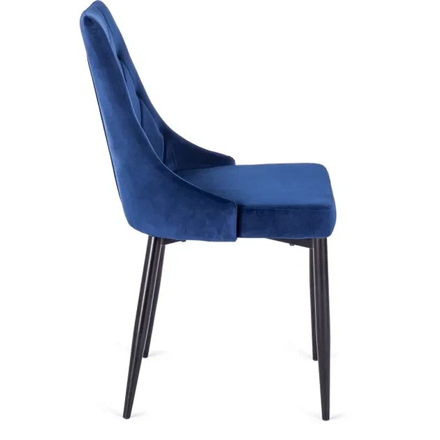 Стул MEBEL ELITE CORK Velvet Темно-синий ножки черные ME.CORK/GR/V/K - изображение 8