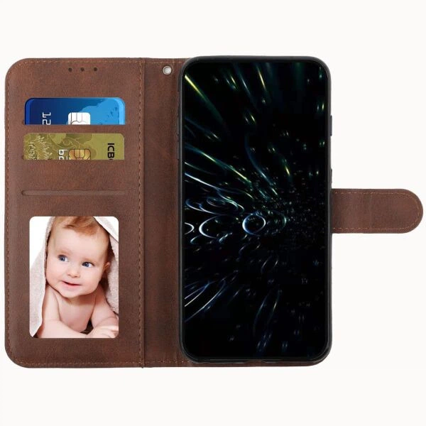 Чехол-книжка с застежкой UniCase Jet Cover для Xiaomi 17T Pro - Brown - изображение 4
