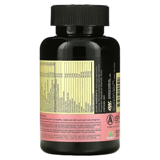 Optimum Nutrition, Opti-Women, комплекс для жінок, 60 капсул Оригінал США! - зображення 2