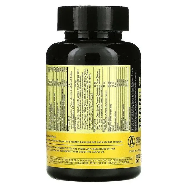 Вітамінно-мінеральний комплекс для чоловіків Optimum Nutrition Opti-Men 150 tabs - Фото 3 Вітамінно-мінеральний комплекс для чоловіків Optimum Nutrition Opti-Men 150 tabs - зображення 3