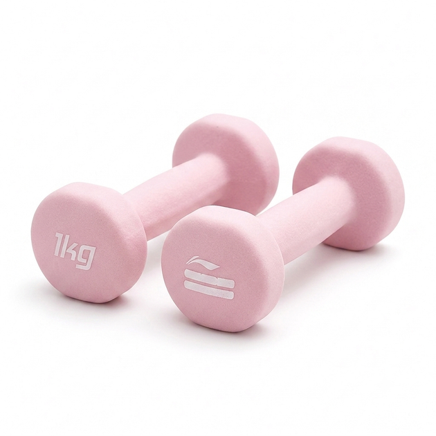 Набор гантелей Li-Ning 1 кг 2 шт Pink - Фото 1 Набор гантелей Li-Ning 1 кг 2 шт Pink - изображение 1