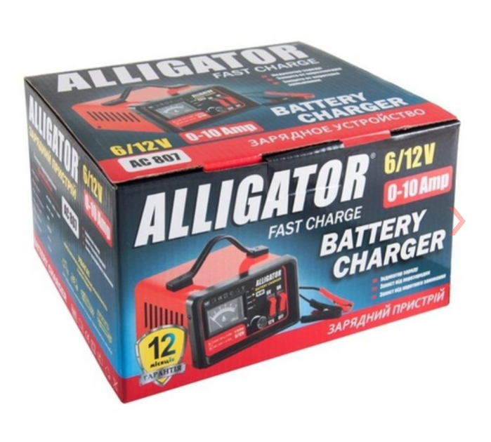 Зарядное устройство для аккумулятора АКБ Alligator 6V 12V 10А 100Аг - изображение 6